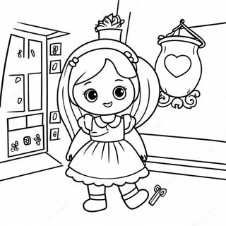 Gabby Dollhouse Coloring Page 7724-6276