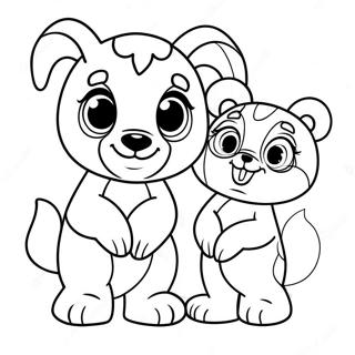 Gabby And Pandy Paws Coloring Page 7725-6278