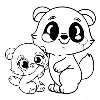 Gabby And Pandy Paws Coloring Page 7725-6280