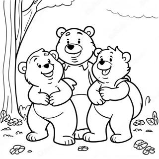 Berenstain Bears Family Adventure Coloring Page 7735-6286