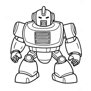 Heroic Rescue Bot In Action Coloring Page 7765-6309