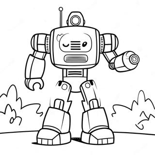 Heroic Rescue Bot In Action Coloring Page 7765-6310