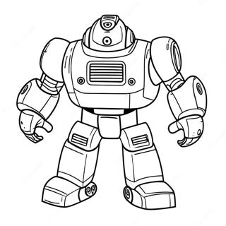 Heroic Rescue Bot In Action Coloring Page 7765-6311