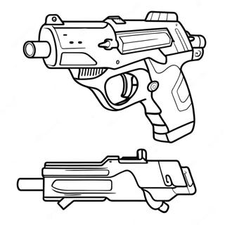 Nerf Gun Coloring Page 7774-6314