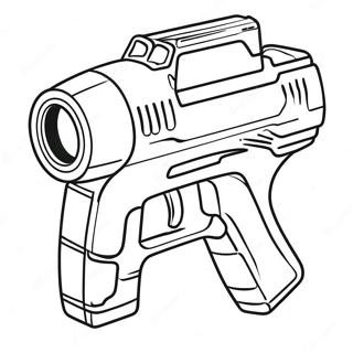 Nerf Blaster In Action Coloring Page 7775-6317