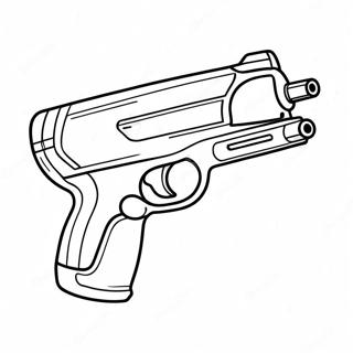 Nerf Blaster In Action Coloring Page 7775-6319