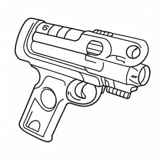 Nerf Blaster In Action Coloring Page 7775-6320