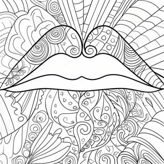 Lips Coloring Page 7784-6322