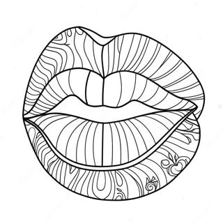 Lips Coloring Page 7784-6324