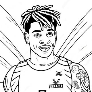 Ja Morant Coloring Page 7814-6346