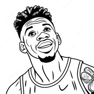 Ja Morant Coloring Page 7814-6348