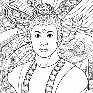 Gojo With Infinity Technique Coloring Page 782-626