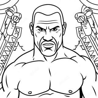 Wwe Coloring Page 7844-6370