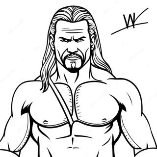 Wwe Coloring Page 7844-6371