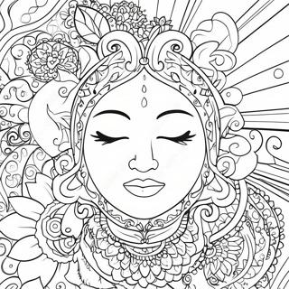 Colorful Mindfulness Coloring Page 7875-6397