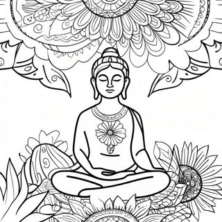 Colorful Mindfulness Coloring Page 7875-6399