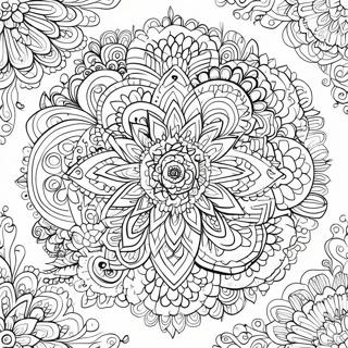 Intricate Mandala Patterns Coloring Page 7895-6413