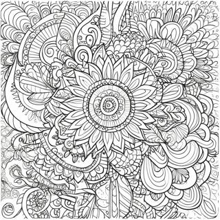 Intricate Mandala Patterns Coloring Page 7895-6414