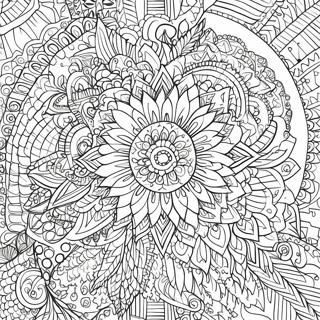 Intricate Mandala Patterns Coloring Page 7895-6415