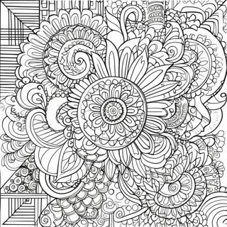 Intricate Mandala Patterns Coloring Page 7895-6416