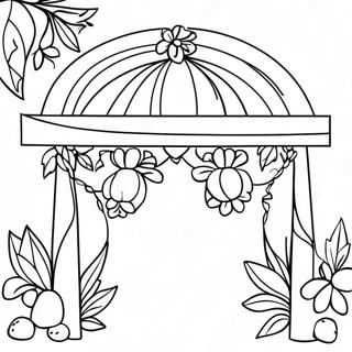 Colorful Sukkot Decorations Coloring Page 7915-6432