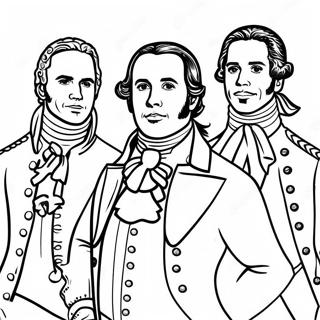 Hamilton Musical Characters Coloring Page 7925-6440