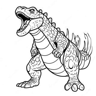 Shin Godzilla Roaring Coloring Page 792-635