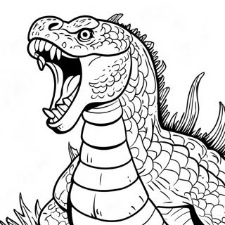 Shin Godzilla Roaring Coloring Page 792-636