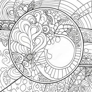 Circle Coloring Pages