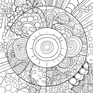 Fun Geometric Circle Coloring Page 7945-6453