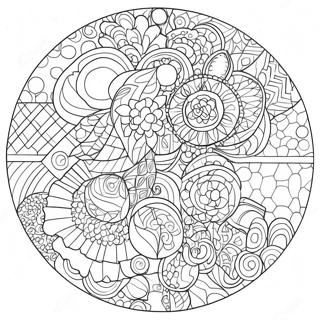 Fun Geometric Circle Coloring Page 7945-6456