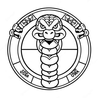 Cobra Kai Logo Coloring Page 7964-6466