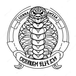 Cobra Kai Logo Coloring Page 7964-6467