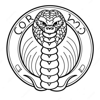 Cobra Kai Logo Coloring Page 7964-6468