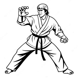 Cobra Kai Dojo Coloring Page 7965-6469