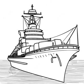 Battleship Coloring Page 7974-6474