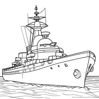 Battleship Coloring Page 7974-6475