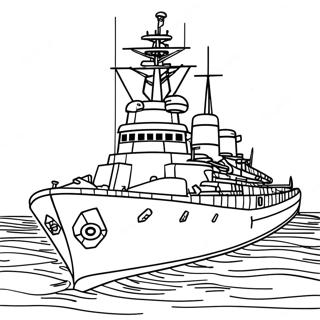 Battleship Coloring Page 7974-6476