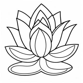 Lotus Flower Coloring Page 7994-6492