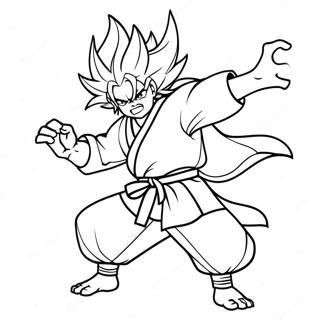 Rengoku In Battle Pose Coloring Page 8025-6518