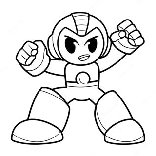 Megaman In Action Coloring Page 8035-6527