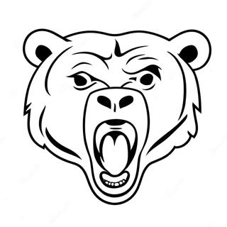 Chicago Bears Logo Coloring Page 8084-6564