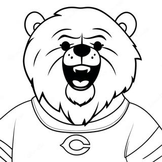 Chicago Bears Mascot Coloring Page 8085-6565