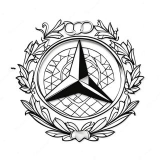 Mercedes Logo Coloring Page 8094-6570