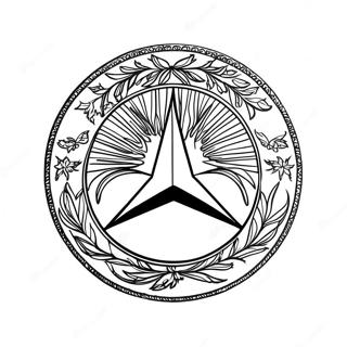 Mercedes Logo Coloring Page 8094-6572