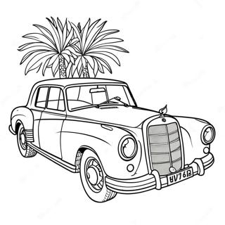 Classic Mercedes Car Coloring Page 8095-6573