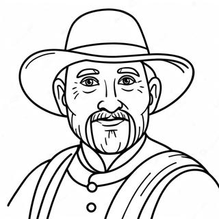 Pilgrim Coloring Pages