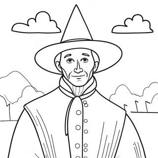 Pilgrim Coloring Page 8124-6594