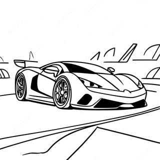 Sleek Supercar Racing Coloring Page 812-649