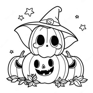 Large Disney Halloween Coloring Page 8134-6603